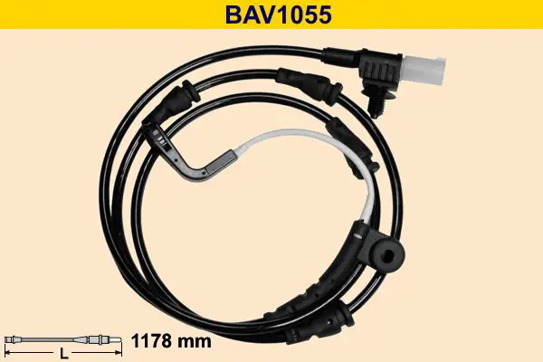 Handler.Part Warning Contact, brake pad wear BARUM BAV1055 1