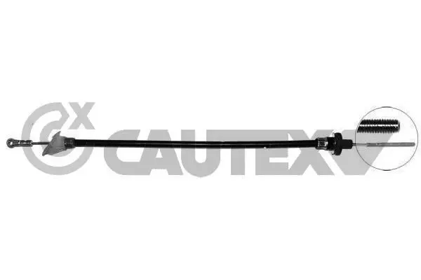 Handler.Part Clutch cable CAUTEX 013847 1