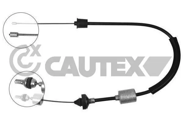 Handler.Part Clutch cable CAUTEX 028386 1