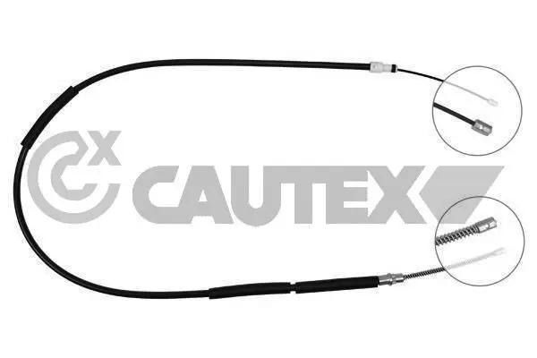 Handler.Part Cable, parking brake CAUTEX 035067 1