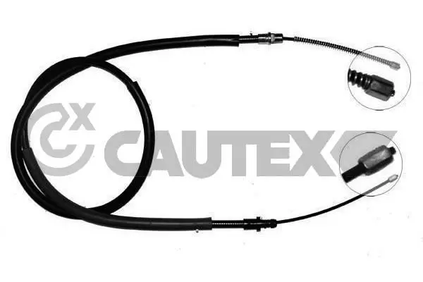 Handler.Part Cable, parking brake CAUTEX 030052 1