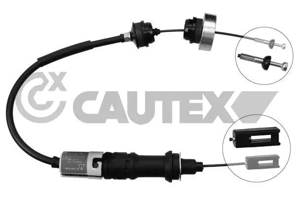 Handler.Part Clutch cable CAUTEX 038456 1