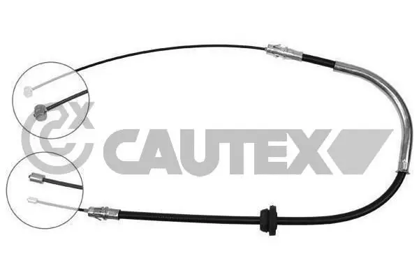 Handler.Part Cable set, parking brake CAUTEX 088056 1