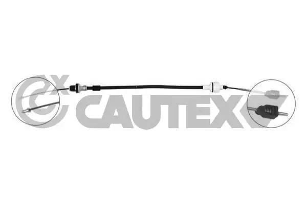 Handler.Part Clutch cable CAUTEX 489096 1