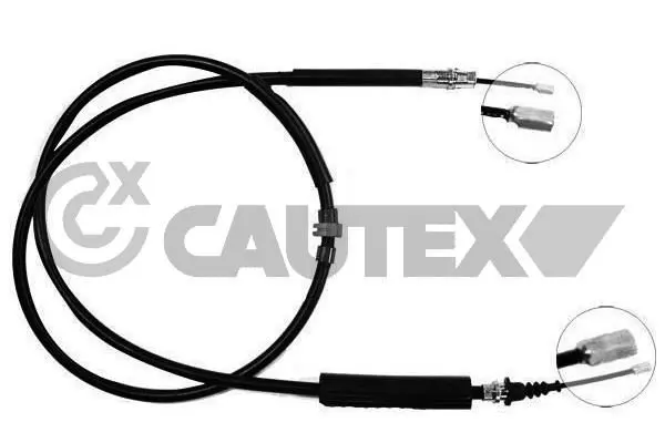 Handler.Part Cable set, parking brake CAUTEX 088101 1