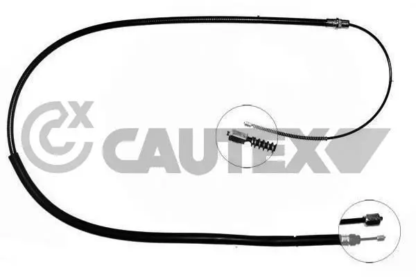 Handler.Part Cable, parking brake CAUTEX 028049 1