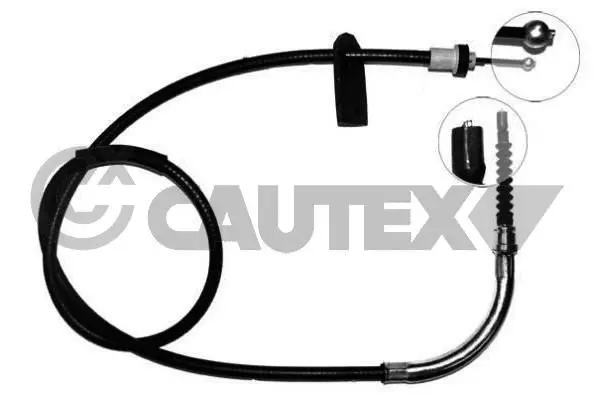 Handler.Part Cable set, parking brake CAUTEX 208031 1