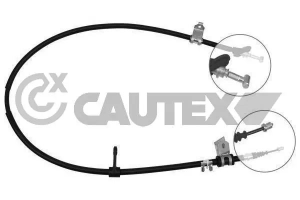 Handler.Part Cable set, parking brake CAUTEX 019033 1