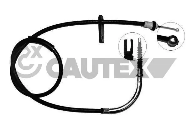 Handler.Part Cable set, parking brake CAUTEX 208032 1