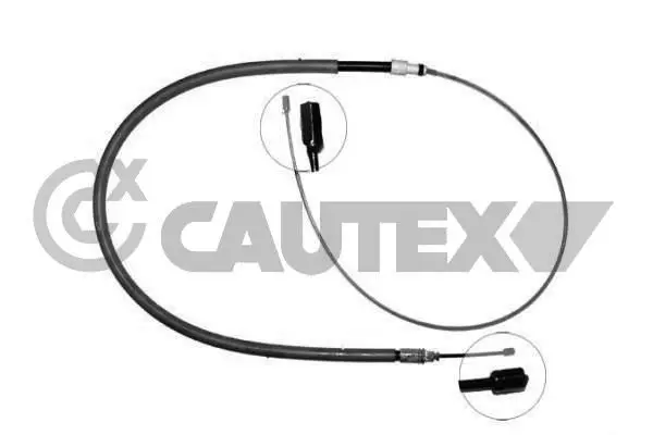 Handler.Part Cable set, parking brake CAUTEX 038474 1