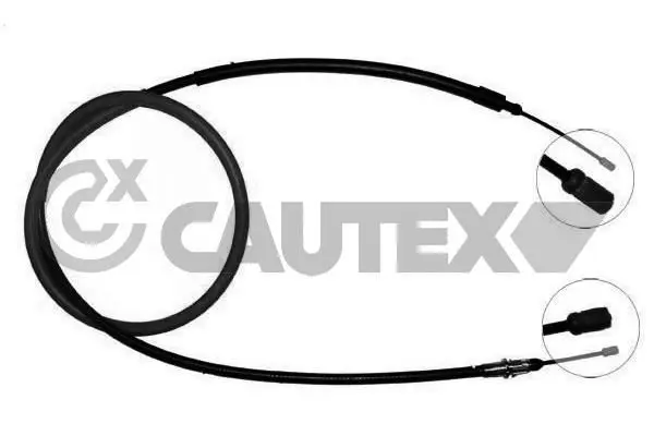 Handler.Part Cable set, parking brake CAUTEX 038477 1