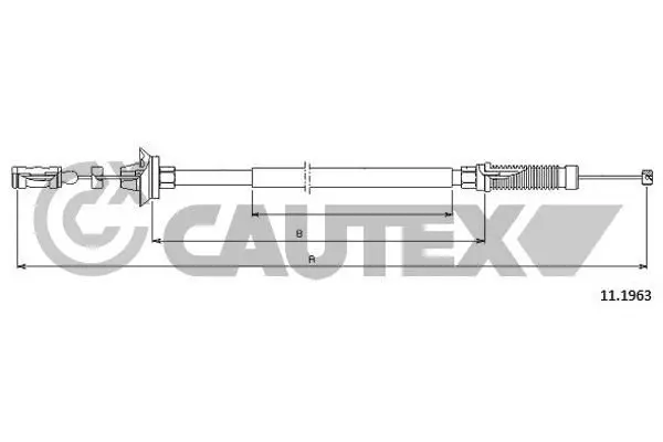 Handler.Part Accelerator cable CAUTEX 038304 1