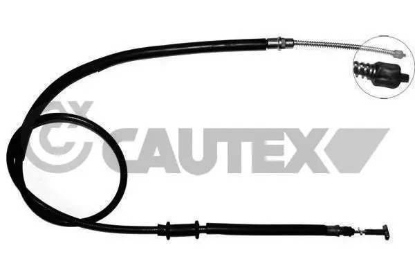 Handler.Part Cable, parking brake CAUTEX 018974 1