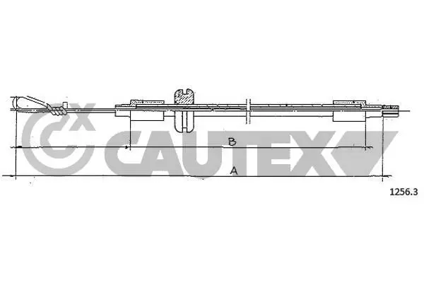 Handler.Part Bonnet cable CAUTEX 013208 1