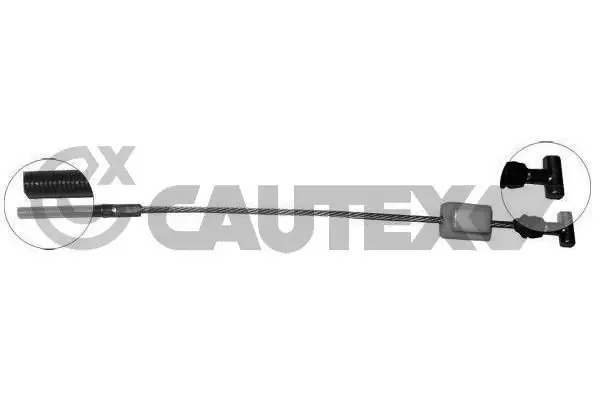 Handler.Part Cable, parking brake CAUTEX 088000 1