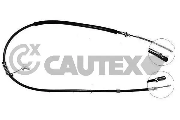 Handler.Part Cable, parking brake CAUTEX 088004 1