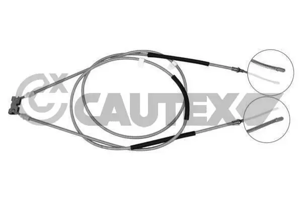 Handler.Part Cable, parking brake CAUTEX 088035 1