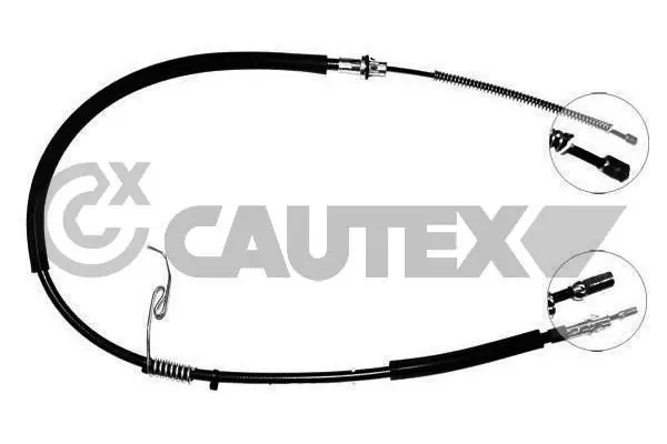 Handler.Part Cable set, parking brake CAUTEX 088052 1