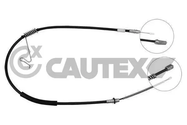 Handler.Part Cable set, parking brake CAUTEX 088071 1