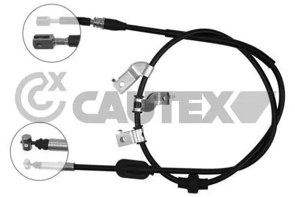 Handler.Part Cable set, parking brake CAUTEX 708081 1