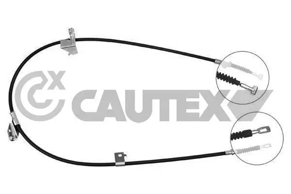 Handler.Part Cable set, parking brake CAUTEX 069097 1