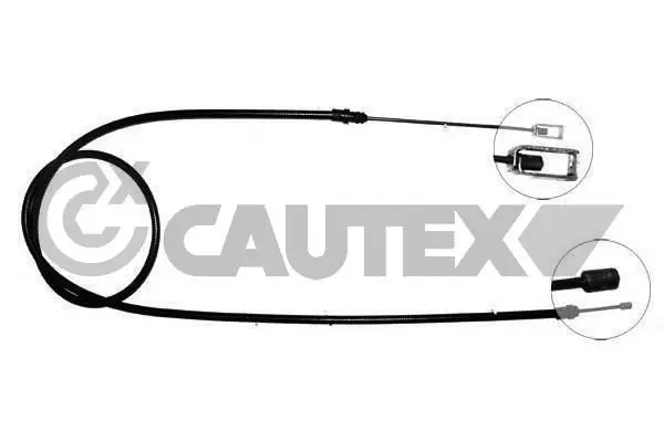 Handler.Part Cable, parking brake CAUTEX 035810 1