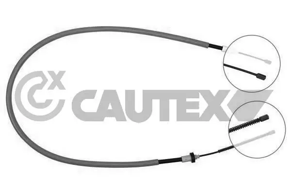 Handler.Part Cable, parking brake CAUTEX 028344 1