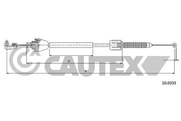 Handler.Part Accelerator cable CAUTEX 028099 1