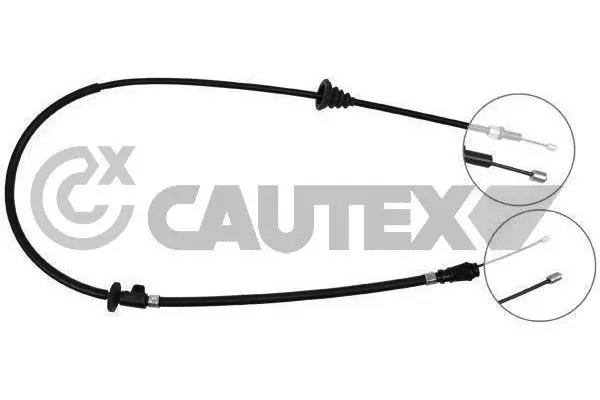 Handler.Part Cable, parking brake CAUTEX 258008 1