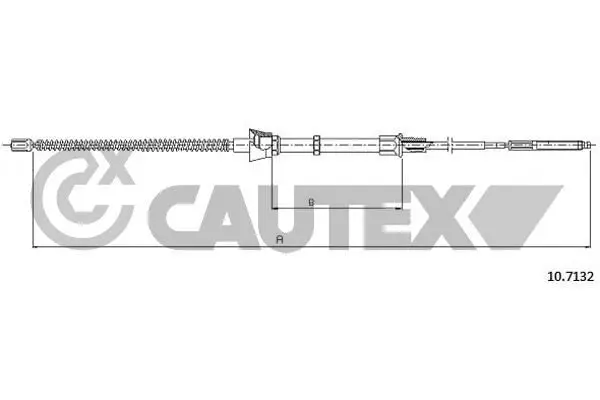 Handler.Part Cable, parking brake CAUTEX 468005 1