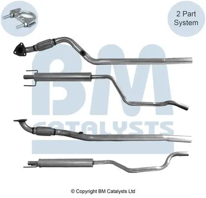 Handler.Part Exhaust pipe BM CATALYSTS BM50154 1