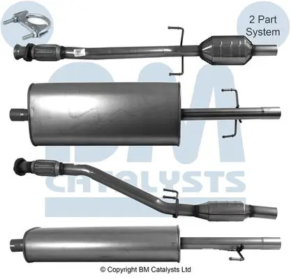 Handler.Part Catalytic converter BM CATALYSTS BM80098H 1