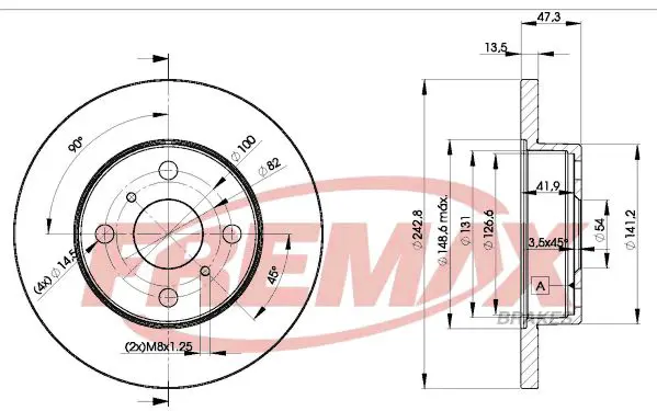 Handler.Part Brake disc FREMAX BD1216 1