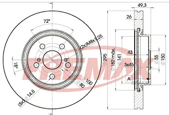 Handler.Part Brake disc FREMAX BD0505 1