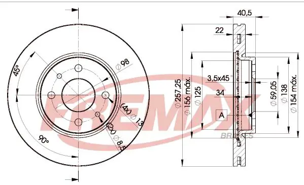 Handler.Part Brake disc FREMAX BD1650 1