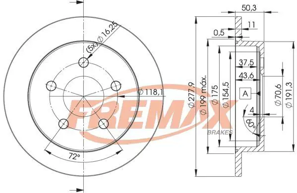 Handler.Part Brake disc FREMAX BD2058 1