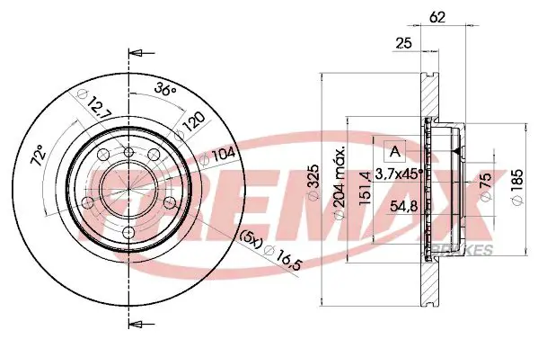 Handler.Part Brake disc FREMAX BD2217 1