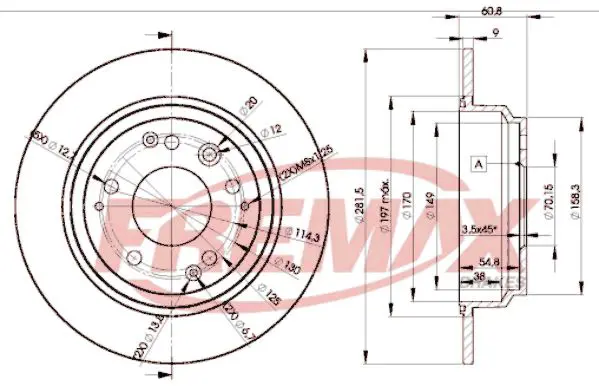 Handler.Part Brake disc FREMAX BD2469 1