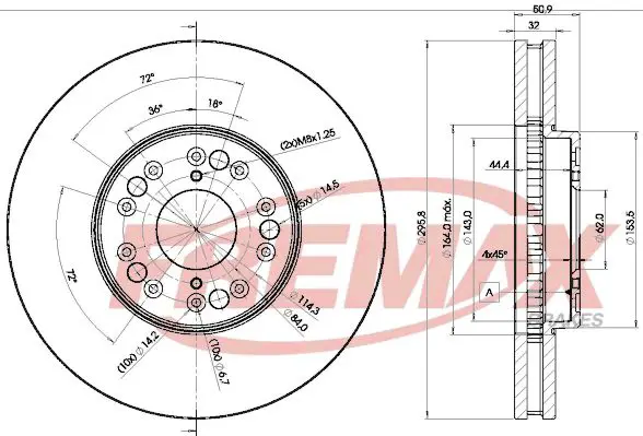 Handler.Part Brake disc FREMAX BD2611 1