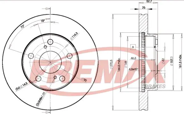 Handler.Part Brake disc FREMAX BD2810 1