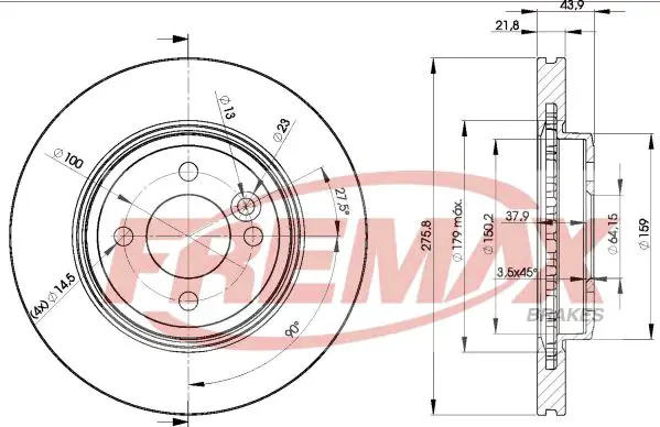 Handler.Part Brake disc FREMAX BD2891 1