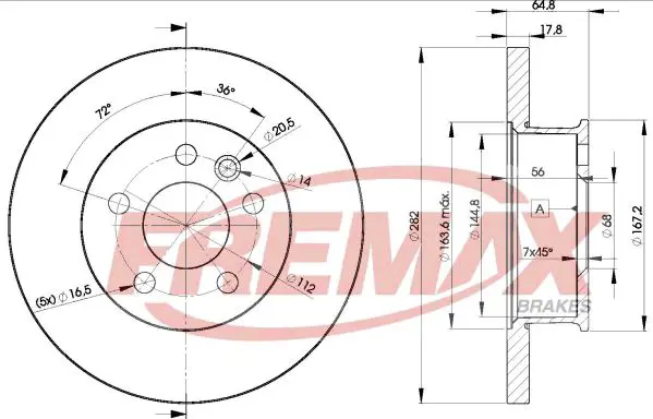 Handler.Part Brake disc FREMAX BD3012 1