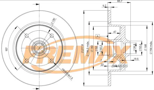 Handler.Part Brake disc FREMAX BD3170 1