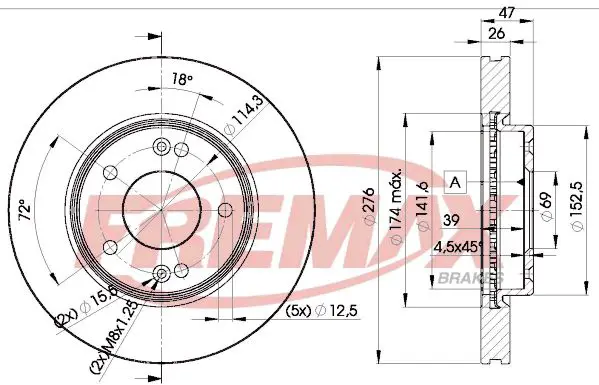 Handler.Part Brake disc FREMAX BD3290 1