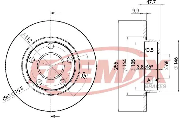 Handler.Part Brake disc FREMAX BD4062 1