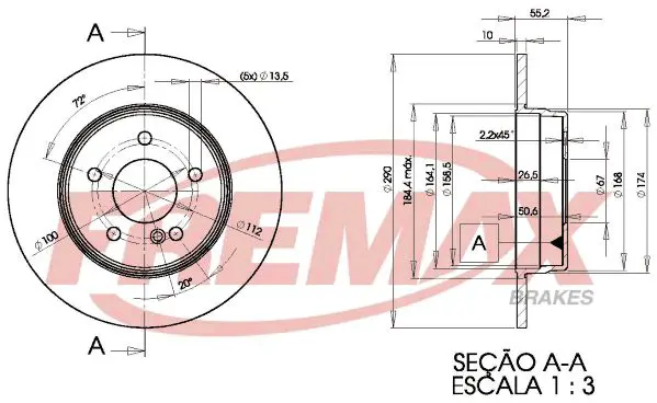 Handler.Part Brake disc FREMAX BD3412 1