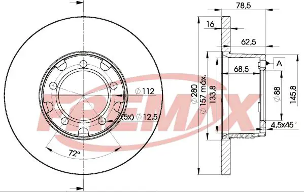 Handler.Part Brake disc FREMAX BD4280 1