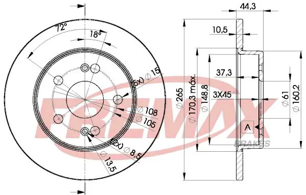 Handler.Part Brake disc FREMAX BD4297 1