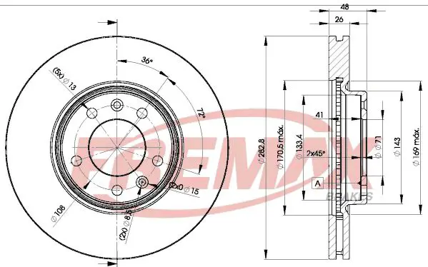 Handler.Part Brake disc FREMAX BD4685 1