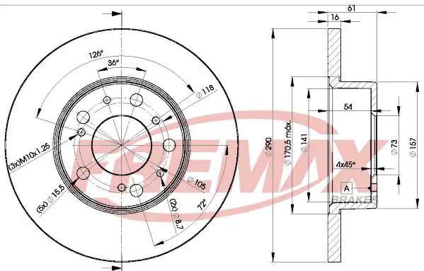 Handler.Part Brake disc FREMAX BD4695 1